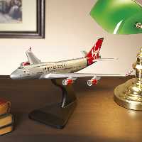 Virgin Airlines 747-400 Mahogony Model