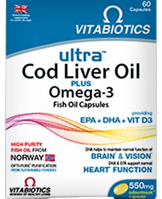 Cod Liver Oil Plus Omega-3 Capsules