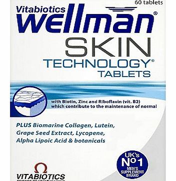 Vitabiotics Wellman skin technology 60s 10114632