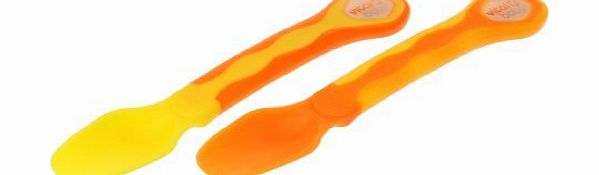 Vital Baby Weaning Spoons, Pack of 5, Orange