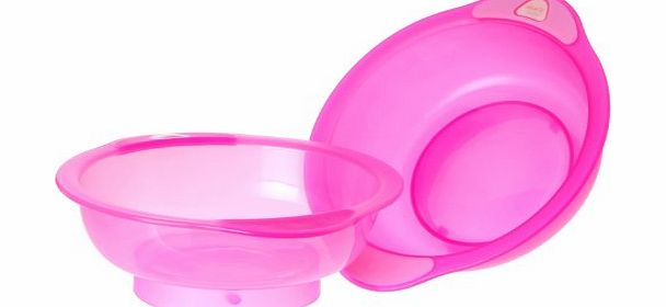 Vital Innovations 492042 Unbelievabowl 2 Dishes without Suction Cups Pink