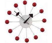 Ball Clock (Red) - Nelson Collection - Vitra