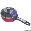 Red Saucepan With Glass Lid 18cm
