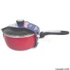 Red Saucepan With Glass Lid 20cm