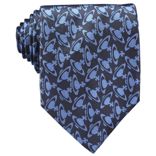 Blue Orb Cravatta Base 9 Tie by