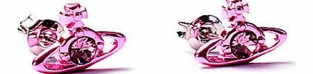 Vivienne Westwood Nano Solitaire Pink Earrings