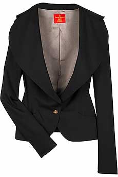 Vivienne Westwood Red Label Exaggerated lapel fitted jacket