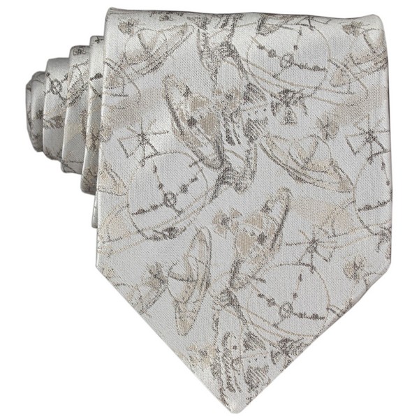 Silver Orb Cravatta Tie by
