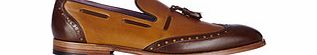 Vivienne Westwood Tan and brown leather tassel loafers