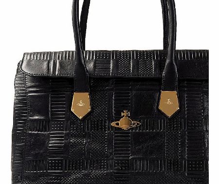 Vivienne Westwood Tartan Embossed Leather Bag
