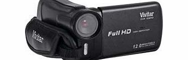 Vivitar DVR 638HD Camcorder - Black (2`` LCD Screen, 4x Digital Zoom, Image Stabilisation, Auto-Focus)