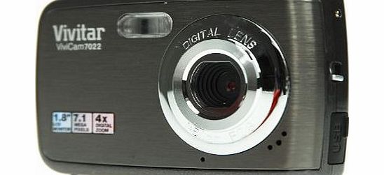 Vivitar Vivicam 7022 7MP Digital Camera - Graphite (4x Digital Zoom, 1.8 Screen)