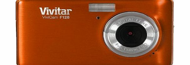 Vivitar Vivicam VF128-ORG-GRA VF128 F128 Orange 14 megapixel 4x Digital Compact Camera