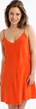 ViX, 1295[^]221577 Solid Orange Papi Short Dress - Orange