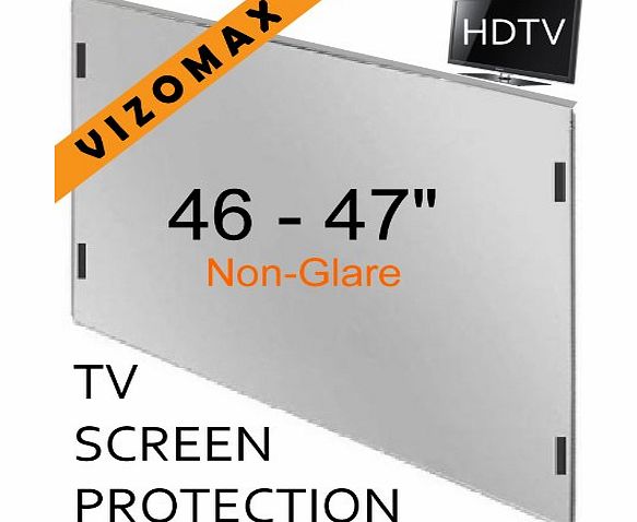 Vizomax 46 - 47 inch Vizomax Non-Glare TV Screen Protector for LCD, LED amp; Plasma HDTV