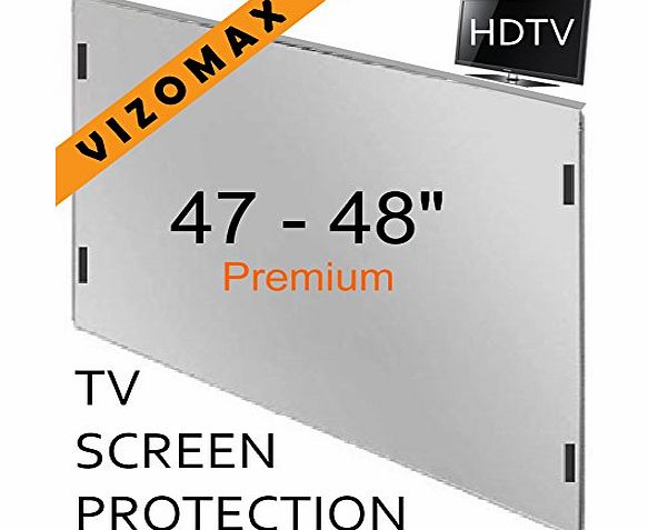 Vizomax 47 - 48 inch Vizomax TV Screen Protector for LCD, LED amp; Plasma HDTV