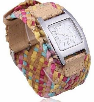 Vktech Lady Quartz Wrist Watch Candy Color