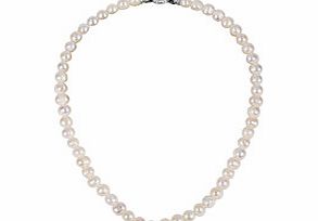 0.9cm Lulu white pearl necklace