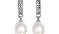 1cm Jasmine freshwater pearl earrings
