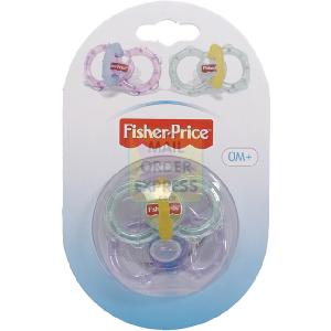 Vogue International Fisher Price 2 x Silicone Infant Soothers Dummies