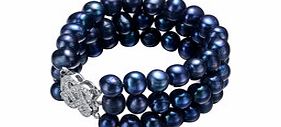 Viola freshwater pearl and crystal bracelet