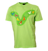 Apple Green T-Shirt with Printed Design