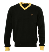 Black V-Neck Sweater (Baggio)