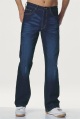 embroidered pocket bootcut jeans