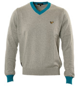 Grey V-Neck Sweater (Baggio)