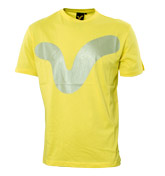 Yellow T-Shirt with Large Grey Logo