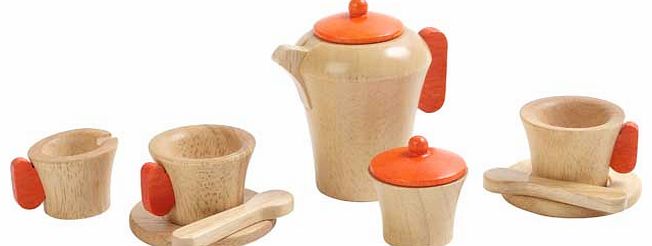 Pretend and Play Wooden Tea Set Toy