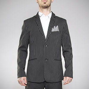 Volcom Daper Stone Suit Suit - Grey Stripe