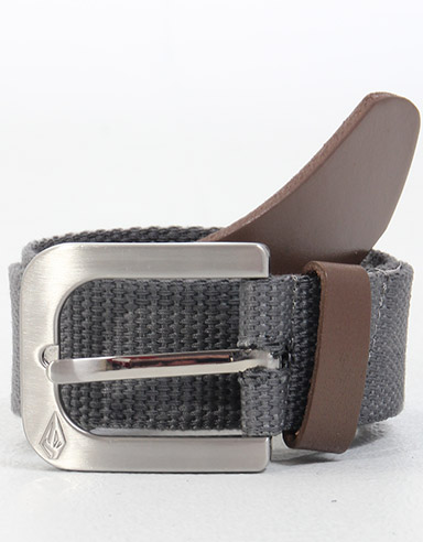 Volcom Flug Leather and Web belt