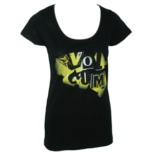 Ladies Volcom Flash Dash T-Shirt. Black