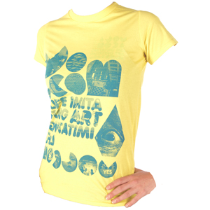 Ladies Volcom Life Imitating Baby T-Shirt. Yellow