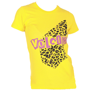 Ladies Volcom So Ransom T-Shirt. Yellow