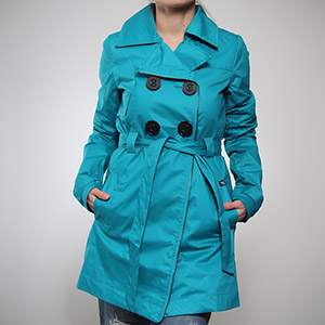 Little Lies Trench coat - Teal