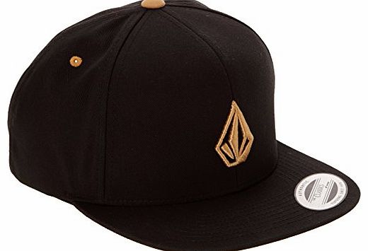 Mens 3D Stone Snapback Baseball Cap, Sulfur Black, One Size