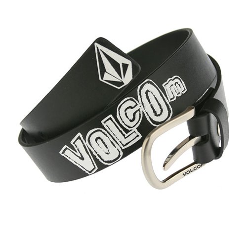 Volcom Mens Volcom Next Day Leather Belt Black