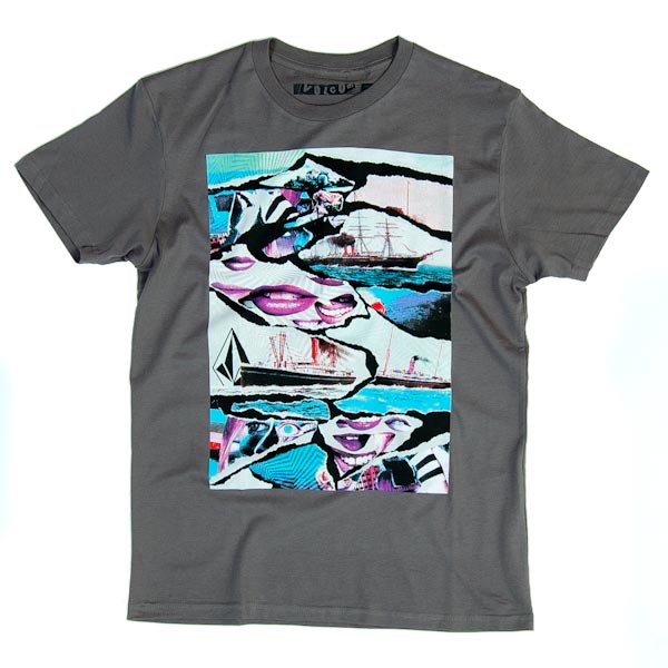 T-Shirt - Torn To RIde - Grey Vintage