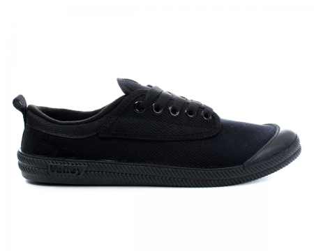 Volley International Black Canvas Trainers