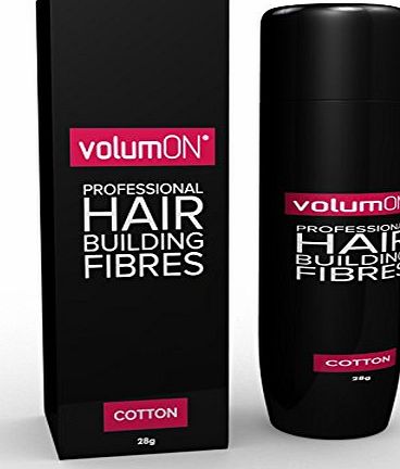 VolumON  Professional Hair Building Fibres- Hair Loss Concealer- KERATIN- BLACK 28g- Get Upto 30 Uses