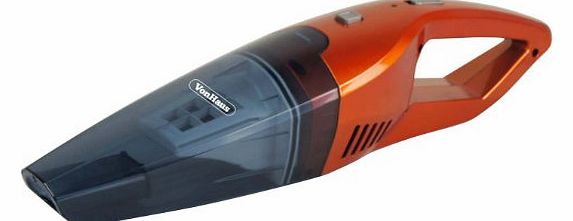 7.2V Wet amp; Dry Rechargeable Handheld Cordless Vacuum Cleaner with Rubber Nozzle and Crevice Tool