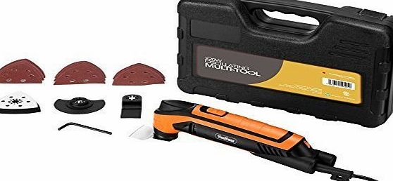 VonHaus Oscillating Multi Tool with 15 piece accessory set and Carry Case