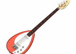 MARK III Teardrop Bass Guitar Salmon Red