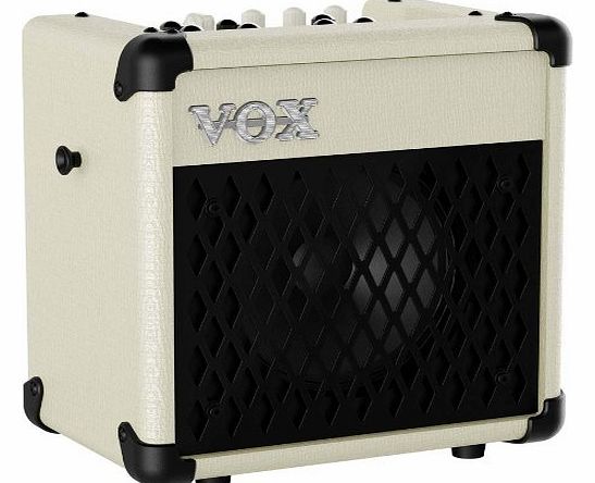 Vox Mini 5 Portable Modelling Guitar Amp (IVORY)