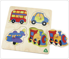 Touch And Feel Vehicles Lift Out Puzzle