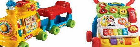  Baby BUNDLE Push and Ride Alphabet Train amp; First Steps Baby Walker 2 ITEMS