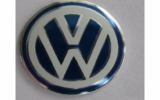 VW 1x BLUE VW VOLKSWAGEN REPLACEMENT CAR KEY FOB LOGO BADGE SIZE 15MM EMBLEM GOLF PASSAT POLO LUPO