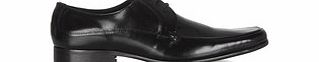 W11 ALTELIER Roscoe black leather mocc-toe shoes
